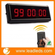 La fábrica de China Reloj temporizador LED de 1,5 pulgadas Reloj cronómetro Cuenta atrás Reloj Cuenta atrás para nadar Correr discurso de partido