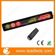 China 26"x4" Tri color RGY Programmable LED Scrolling Signs with Remote Control factory