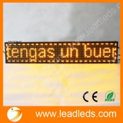 La fábrica de China Bus pixel 16x96 Pantalla LED Pantalla desplazamiento mensaje Ámbar con alto brillo aceptar tamaños personalizados