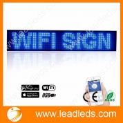 La fábrica de China Leadleds P5 Wifi Desplazamiento LED señal de pantalla de la Junta de Negocios, Trabajo con Smartphone y Tablet (Azul)