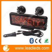 DC12 volt rechargeable programmable car display led sign for window attached