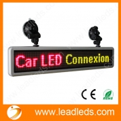 China Led Car Display Signs DC12 Volt Rechargeable Programmable(LLD400-C16128RGY) factory