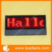 China Multi-language usb programmable rechargeable led name tag (LLD180-1236K) factory