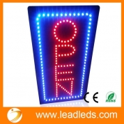 China Leadleds 1910-2 Open Sign Portable 19-inch Height Vertical Neon Sign with 2 Light Modes for Bar Tattoo Salon Store Beauty Spa Business factory