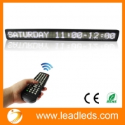 Leadleds 38" x 4" Remote Programmable Led Sign Scrolling Message Board for Your Business - White