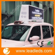 China Leadleds 3G 4G WiFi GPS Control Led Taxi Roof Advertising Signs DC9V-36V, Double-sided factory
