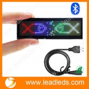 China Leadleds Bluetooth LED Name Badge Rechargeable Name Tag factory