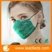 China Leadleds Fashion Led Flash Mask Rechargeable 7 Colors Changeable 4 Flashing Modes PM2.5 Filter factory