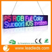 La fábrica de China Leadleds Señalización digital a todo color Mensaje del programa del teléfono inteligente Tablero de pantalla LED Multilenguaje Compatible