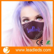 Leadleds LED Face Mask Scrolling Text Programmable for Men Women Rave Mask Music Party Halloween Light Up Mask
