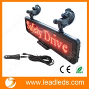 Leadleds Led Message Sign Board DC12V Rechargeable Programmable for Business Advertising Car Shop Concert Event Tour Guides(LLD400-C1696R-CH)