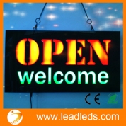 China Leadleds Led Open Neon Signs Animated Motion Display Widely Used for Business Sign Boards factory