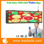Leadleds P5 Full Color LED Video Sign Board by WiFi or U Disk Fast Program and Send Messages, compatibility Android and iOS