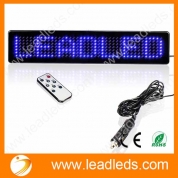 Leadleds Remote Led Programmable Sign Driving Lights for Cars/motorcycle/bicycle/vehicle, By Remote Program English, European Characters, Number, Punctuation, Symbol, Easy Program (Blue)