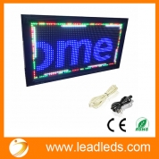 China Leadleds Waterproof Outdoor Double Sided Full Color RGB LED Display Board USB Cable Programmable factory