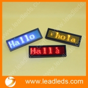 China Magnetic led badge with Programmable scrolling text message (LLD180-B1248) factory