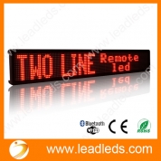 China Newest Remote control Two Lines Running Text LED Display Board with Keyboard factory