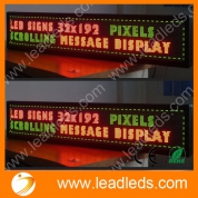 Programmable scrolling led tricolor text sign board with customize service