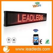 China WiFi Programmable LED Scrolling Message Sign Board for Advertising, Program Message by Android phone or iOS phone factory