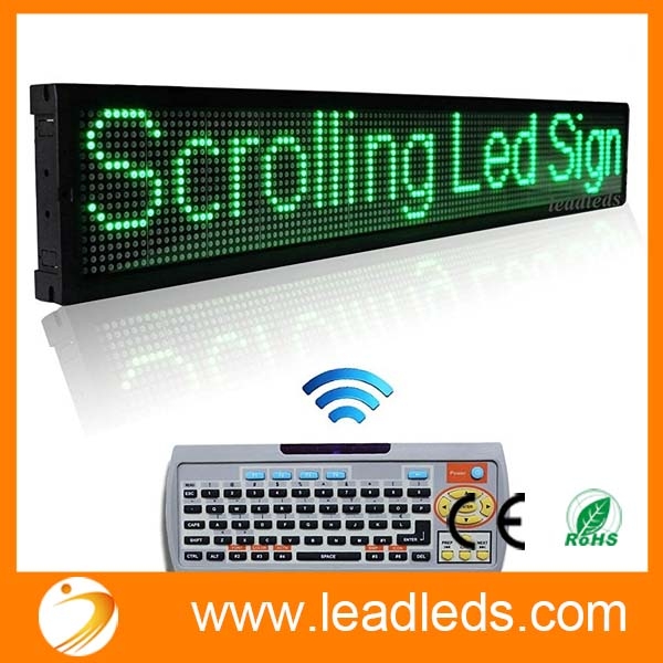 New RED LED Programmable Scrolling Message Display Sign Indoor 38"x4" 