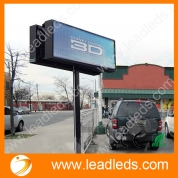 China 40*15in Outdoor Led Display Screen Waterproof Full Color Marquee Sign Super Bright Message by LAN Programming factory
