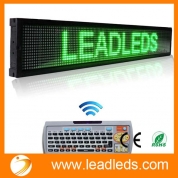 La fábrica de China Leadleds 40 X 6.3-in Remote Programmable Scrolling Led Sign Message Board for Business - Green Message, Fast Program By Remoter