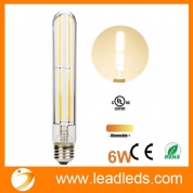 La fábrica de China Leadleds Beautiful Edison Bulb Dimmable with Long Filament LED, T10 Tubular E26 Medium Base 60 Watt Incandescent Bulb Equivalent 3000K Warm White